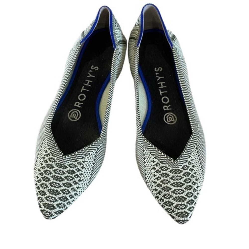 RARE Retired Rothy's The Point Python Flats- size 7.5